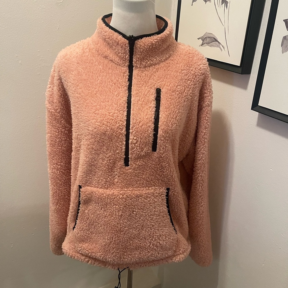 Cozy Pink Sherpa Fleece Jacket